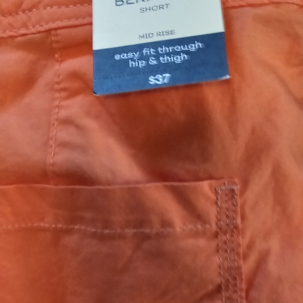 Coral colored Bermuda shorts